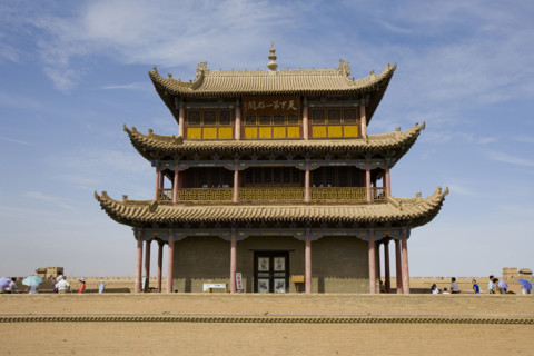 JiaYu Pass,City Tower and the Great Wall