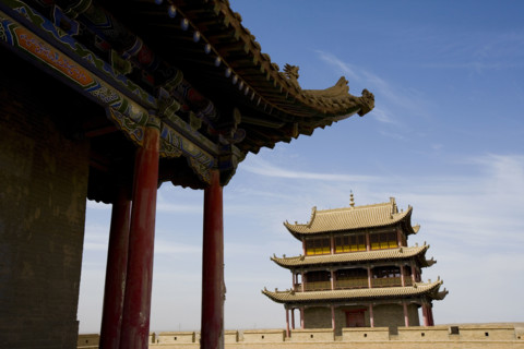JiaYu Pass,City Tower and the Great Wall