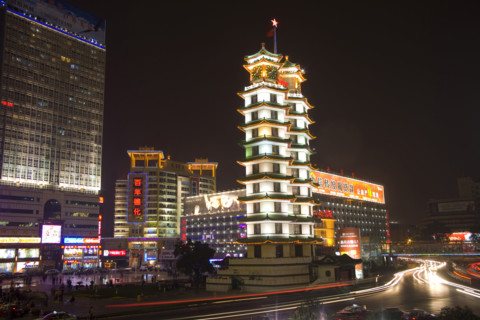 Er Qi Square District in Zhengzhou,Henan