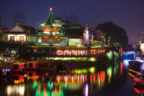 Nanjing Qinhuai River Night Scene