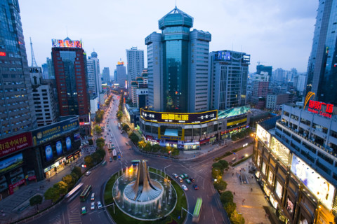 Guizhou,Guiyang,Fountain Square,