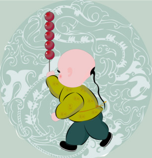 Kids celebrating Spring Festival