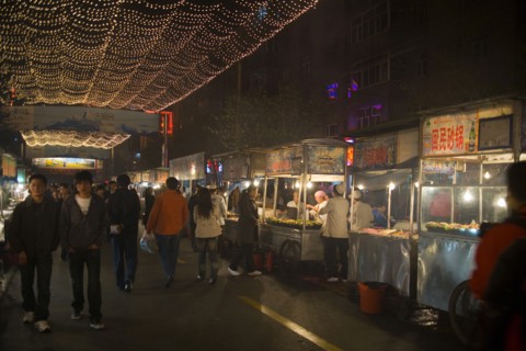 Urumqi, Xinjiang, Night Bazaar,