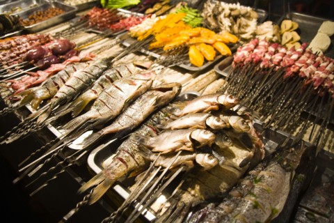 Urumqi, Xinjiang, Night Bazaar,