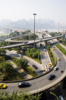Chongqing sloping stone overpass