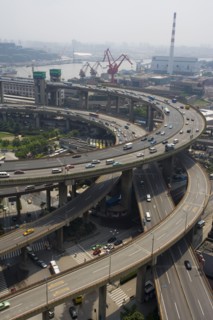 Shanghai, the Nanpu Bridge