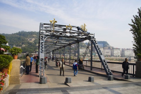 Gansu Province, Gansu, Lanzhou, Huanghe Iron Bridge,