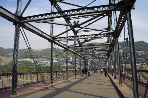 Gansu Province, Gansu, Lanzhou, Huanghe Iron Bridge,