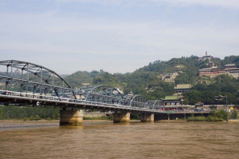Gansu Province, Gansu, Lanzhou, Huanghe Iron Bridge,