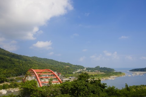 Taiwan, East of Taiwan, Highway, Changhong Bridge,