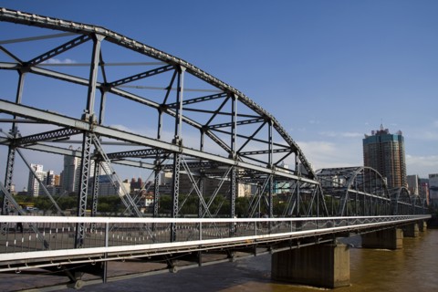 Gansu Province, Gansu, Lanzhou, Huanghe Iron Bridge,