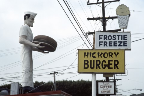 Cuchi White, Enseigne de fast-food, Etats-Unis, 1983