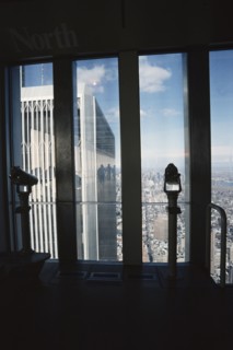Cuchi White, New York, vue du World Trade Center, 1983