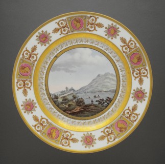 Dessert plate from the Suisses crockery set