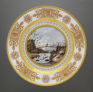 Dessert plate from the Suisses crockery set