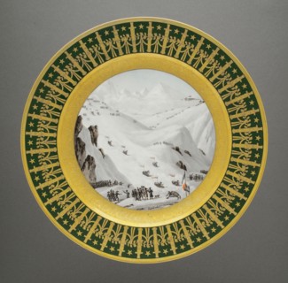 Assiette à dessert du service des Quartiers Généraux