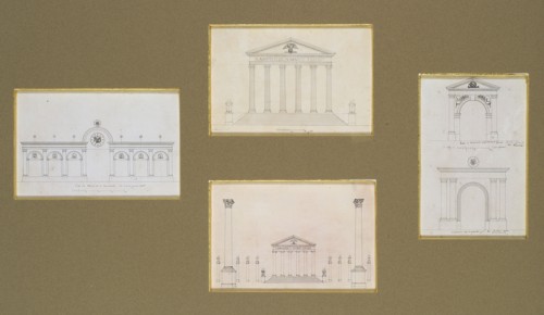 Projets pour un monument célébrant le mariage de Napoléon 1er avec Marie-Louise