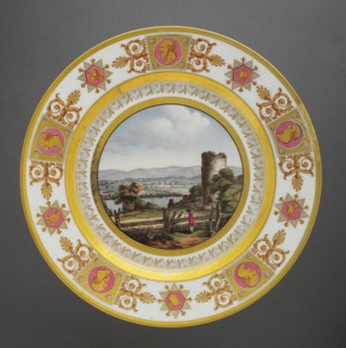 Dessert plate from the Suisses crockery set