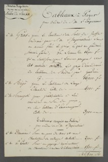 Napoléon 1er, 
Ordre d'achat pour le tableau des pestiférés de Jaffa