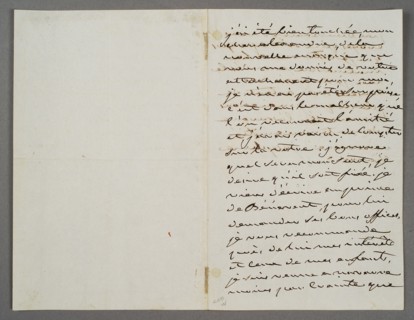 Letter from Joséphine to Alexander II of Russia