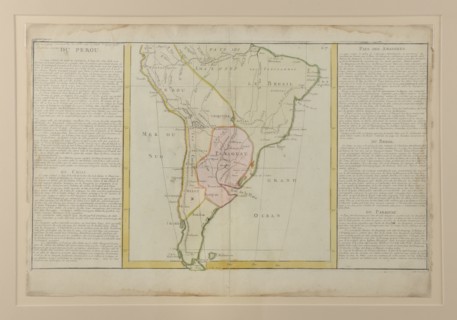 Carte du Pérou ayant appartenu à Bonaparte