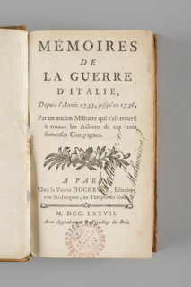 Mémoires de la guerre d'Italie du comte d'Espie