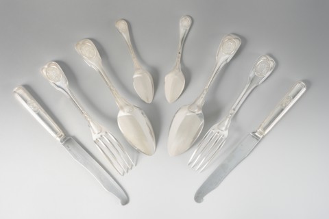 Couverts de table gravés aux Armes de Napoléon 1er