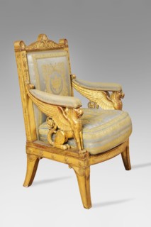 Jacob-Desmalter, Fauteuil de la salle du trône de Napoléon 1er au Palais des Tuileries