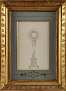 Percier, Projet d'ostensoir pour la cérémonie du Sacre de Napoléon 1er