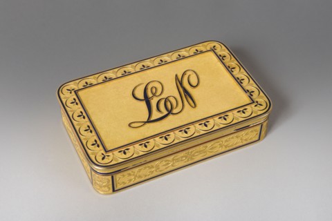Boite de présentation royale au chiffre de Louis Napoléon Bonaparte,