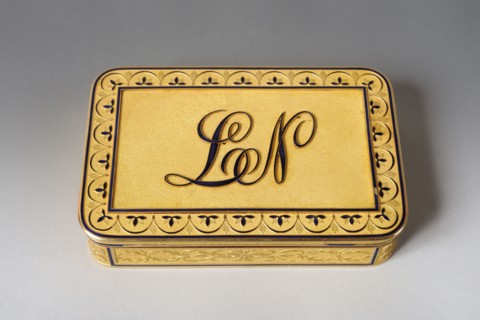 Boite de présentation royale au chiffre de Louis Napoléon Bonaparte,