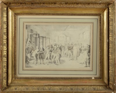 Isabey, Bonaparte visite la manufacture des frères Sévène à Rouen