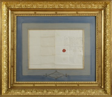 Certificat de mariage de l'Empereur Napoléon et de l'Impératrice Joséphine