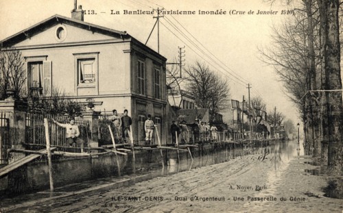 Ile-Saint-Denis,
Inondations