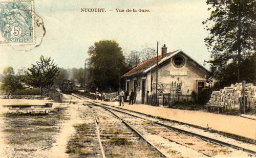 Nucourt,
La gare