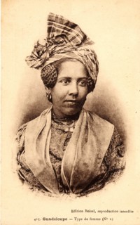 Guadeloupe,
Portrait d'une guadeloupéenne