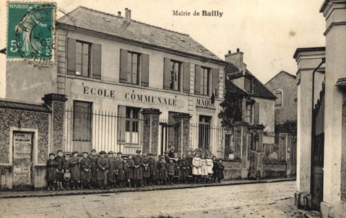 Les élèves de l'école communale de Bailly