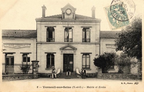 VERNEUIL-SUR-SEINE,
Mairie et école