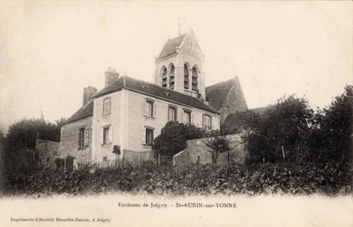 SAINT-AUBIN-SUR-YONNE. Département : Yonne (89). Region: Bourgogne-Franche-Comté (formerly