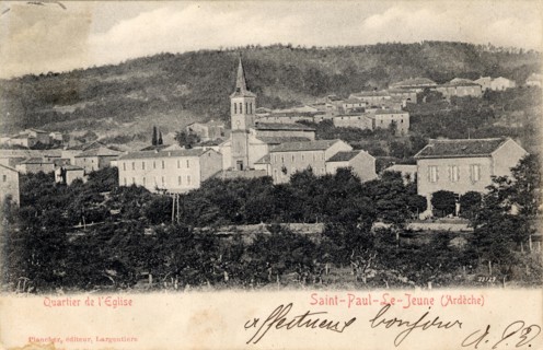 SAINT-PAUL-LE-JEUNE. Département : Ardèche (07). Region: Auvergne-Rhône-Alpes (formerly