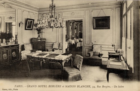 Paris, Grand Hôtel Bergère et Maison Blanche, rue Bergère