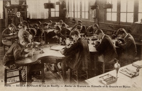 Paris, Elèves de l'Ecole Boulle, 57 rue de Reuilly