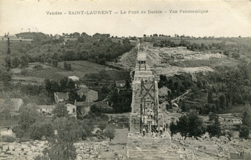 Saint-Laurent-sur-Sèvre, construction of the Barbin Viaduct