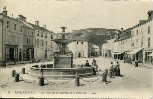 Remiremont, la Place de la Courtine et le Parmont