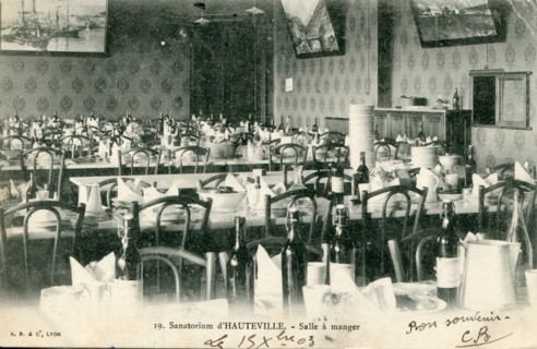 Salle à manger du sanatorium de Hauteville-Lompnes