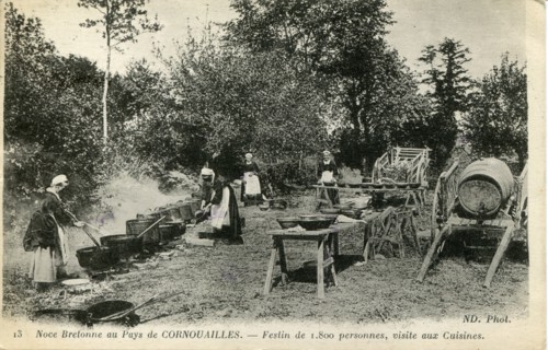 La préparation d'un banquet en Bretagne