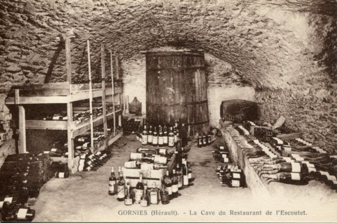 Cave du restaurant de l'Escoutet à Gornies