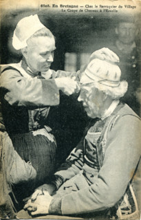 In Brittany, the village wigmaker cuts hair with a bowl