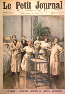 Page du "Petit Journal" : Mlle Claire, l'infirmière automate de l'hôpital Bretonneau