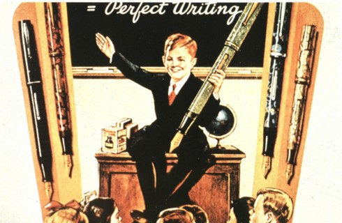 Publicité pour les stylos Waterman